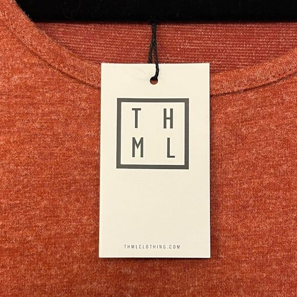 NWT ANTHROPOLOGIE THML Fringe Short Sleeve Blouse Copper Women’s Size Medium - Picture 4 of 5